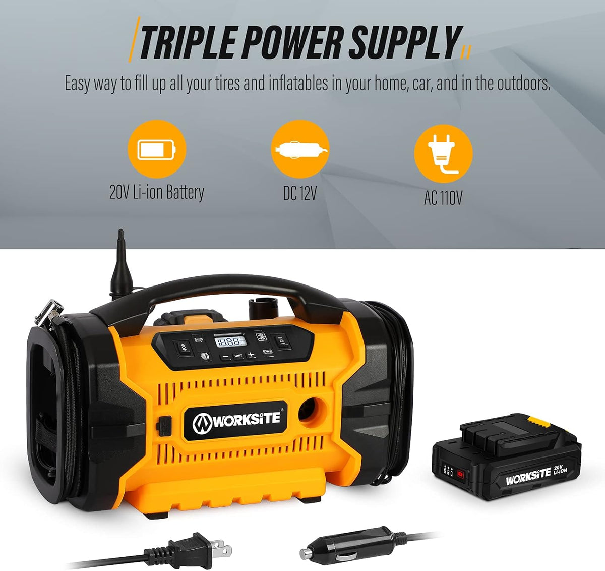 Portable 160 PSI Tire Inflator Air Compressor G556496