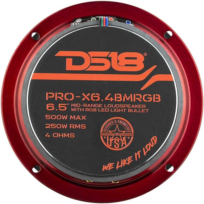 6.5 Midrange Car Speakers 4 Ohms 500W Max F957264