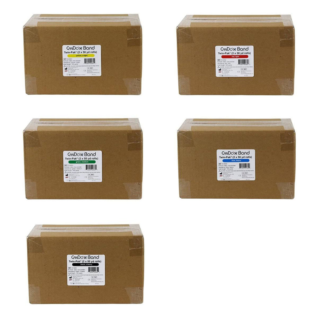 100 Yard 5 Color Exercise Band Set N121914