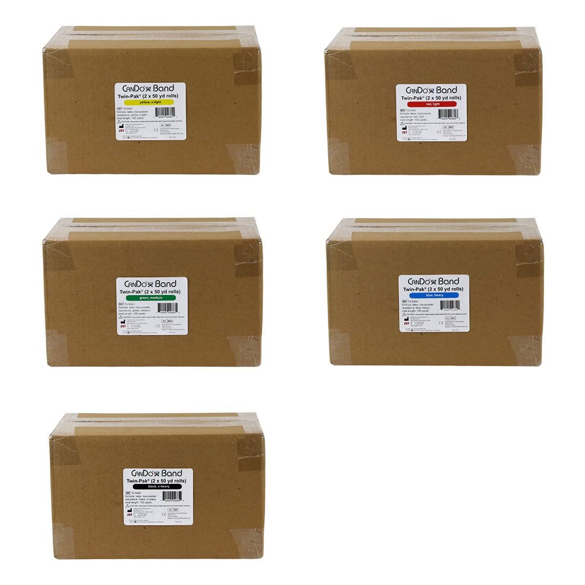 100 Yard 5 Color Exercise Band Set N121914
