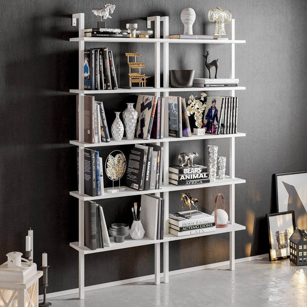 Tall Metal Wood Bookcase D720115