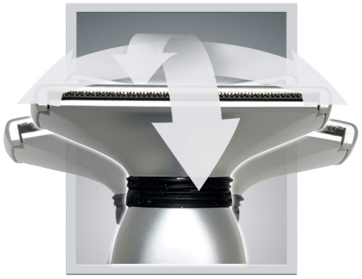 Back Shaver with 3 Flex Heads, Power Hinge, Extreme Reach Handle & Bonus Case, 4 Piece Set A7053