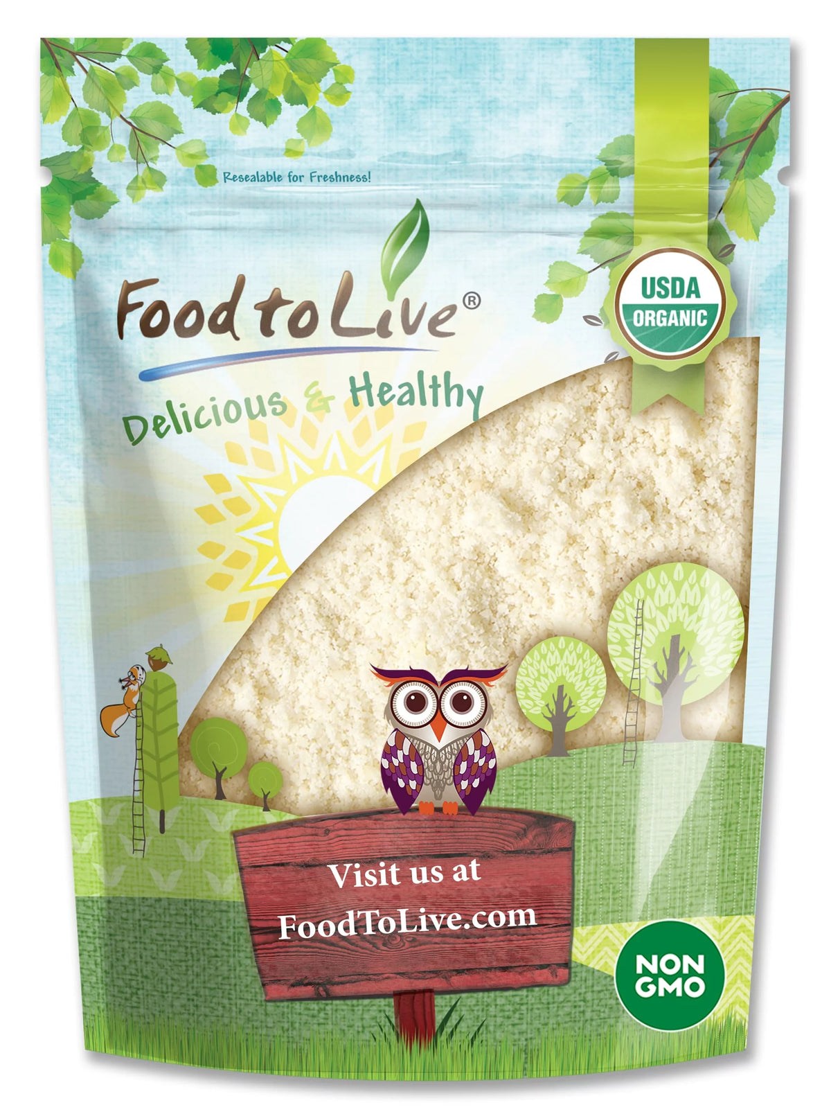 Organic Blanched Almond Flour, 4 Pounds I44097