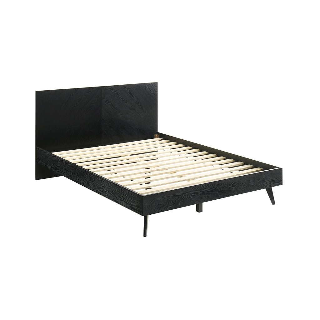 Queen 4 Piece Wood Bedroom Set Black M749547