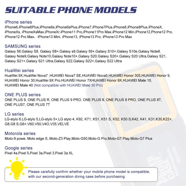 Waterproof Protective Case for Phones Up to 6.9 Inch Y77684