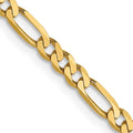 14k Yellow Gold 2.75mm Figaro Chain D3568