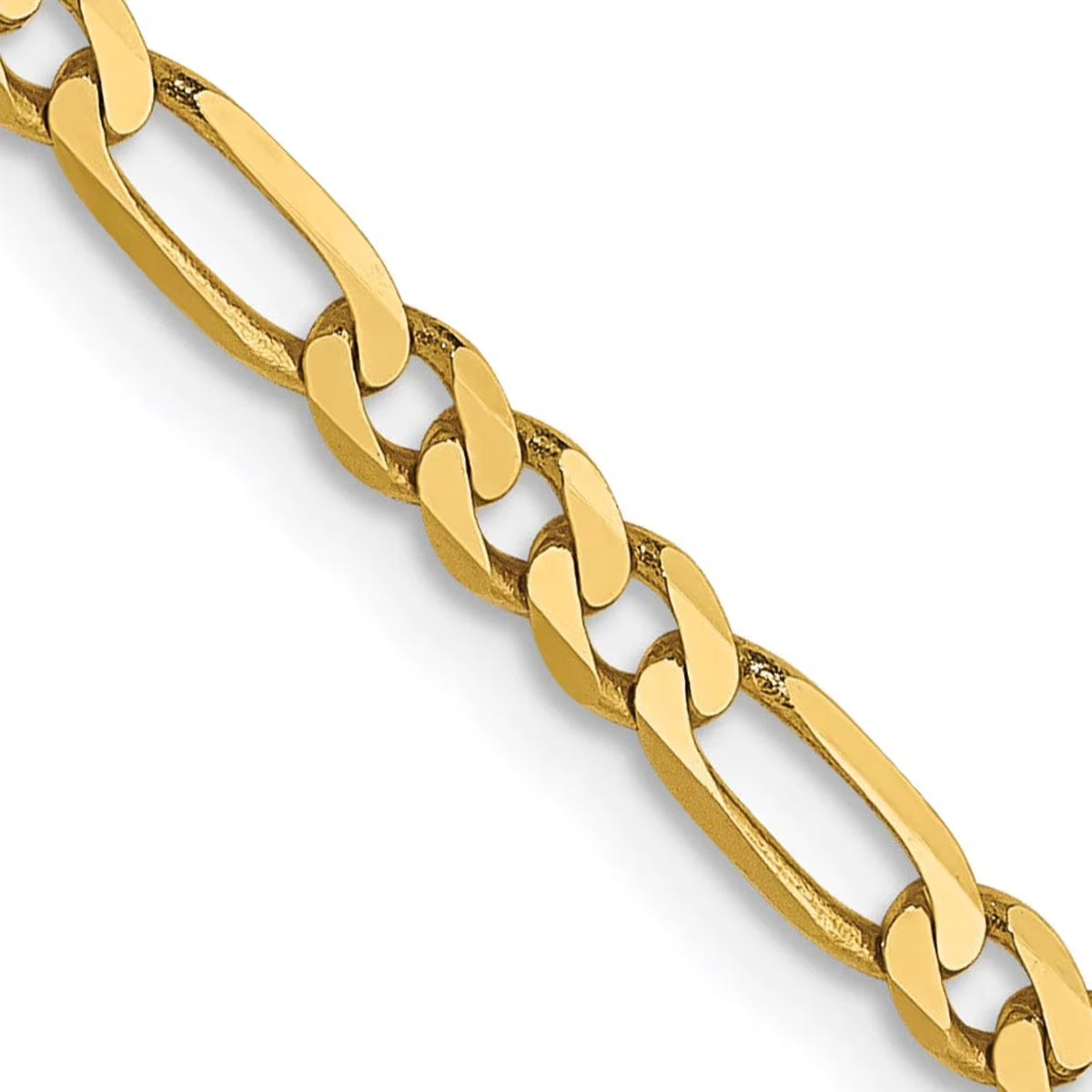 14k Yellow Gold 2.75mm Figaro Chain D3568
