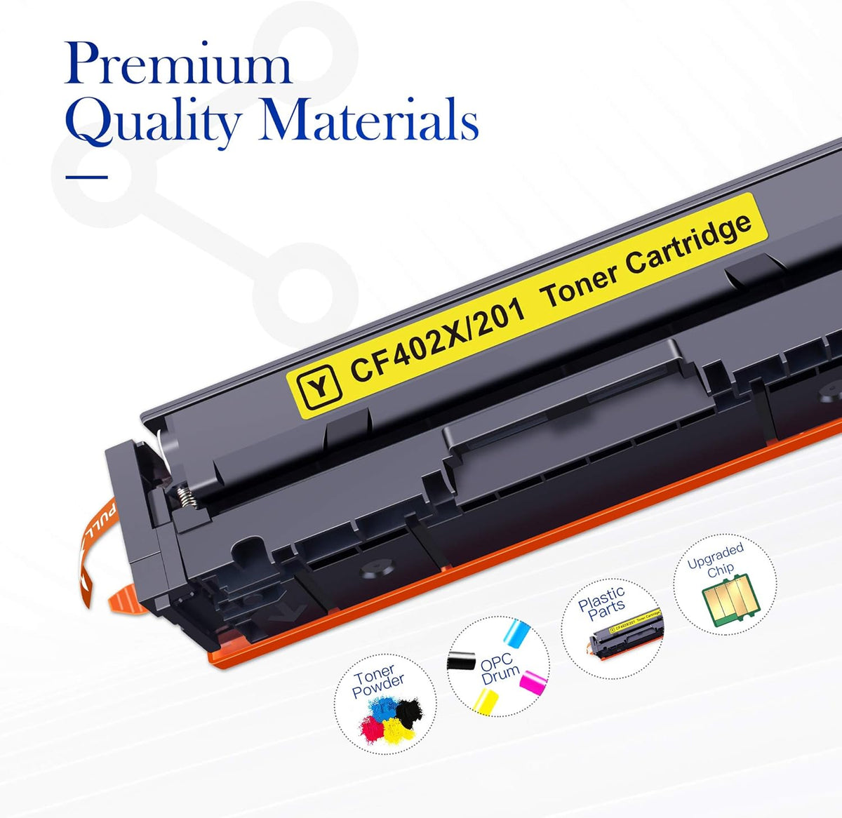 Compatible Toner Cartridge Replacement 3-Pack Cyan Magenta Yellow T4243