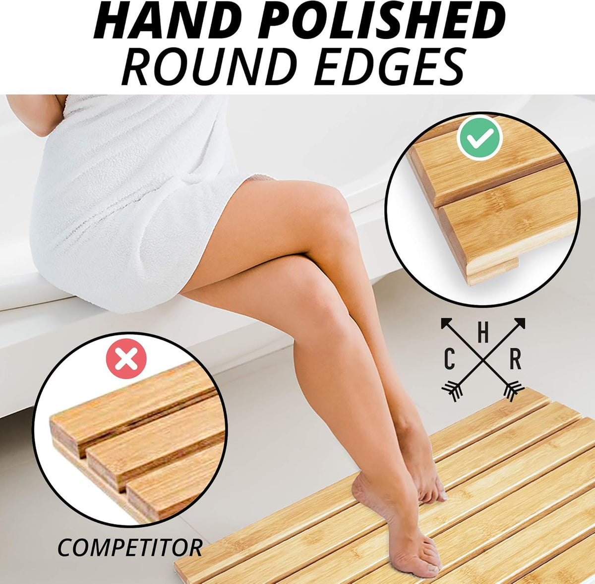 Bamboo Bath Mat Pack of 2 K470613