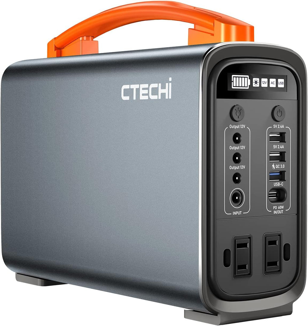 Portable Power Station 200W 240Wh LiFePO4 Battery Backup Solar Generator X4786