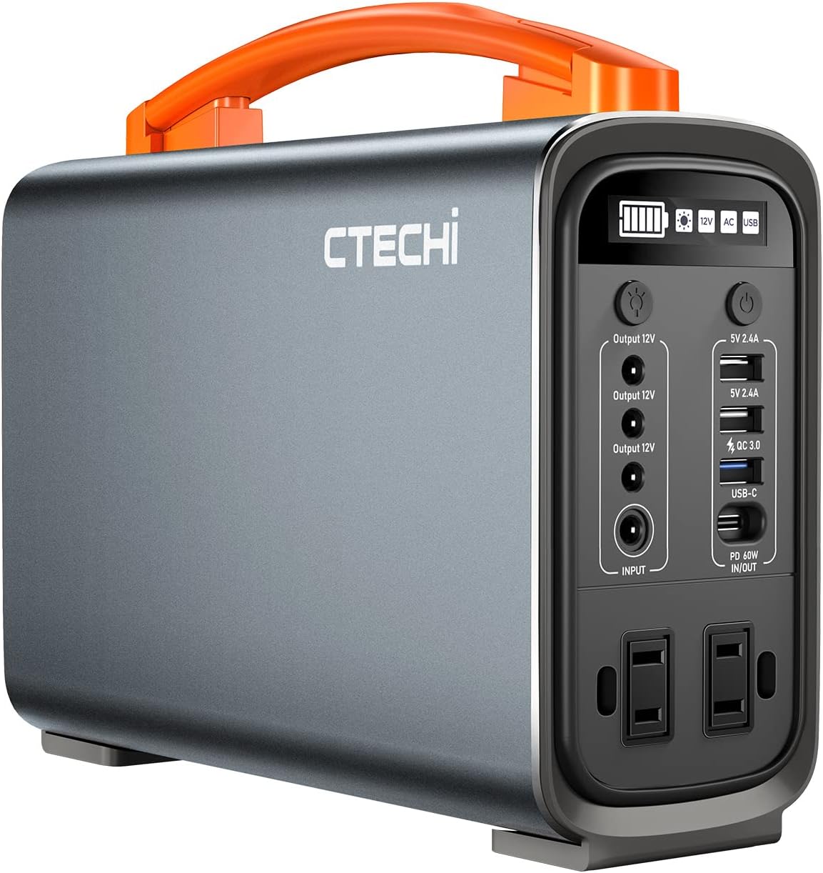 Portable Power Station 200W 240Wh LiFePO4 Battery Backup Solar Generator X4786
