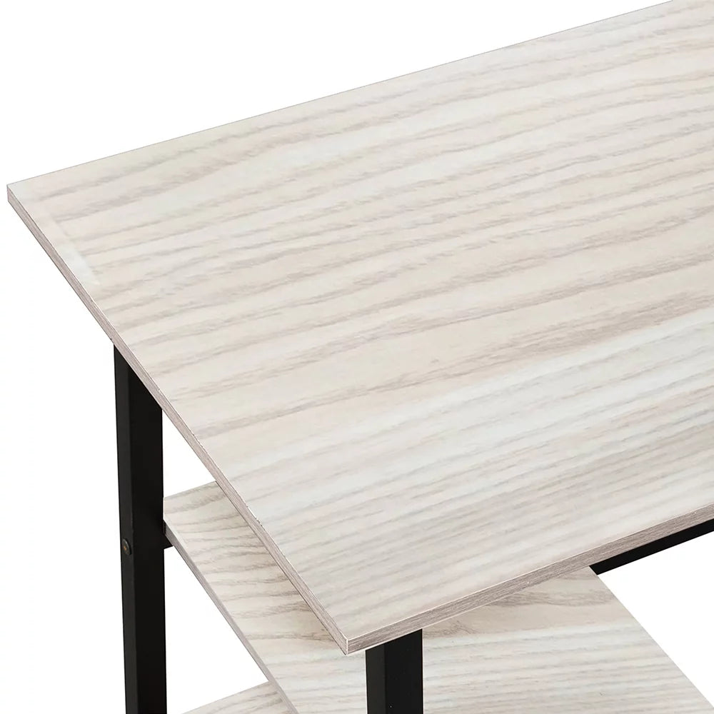 White Work Study Desk with Storage Drawer K719