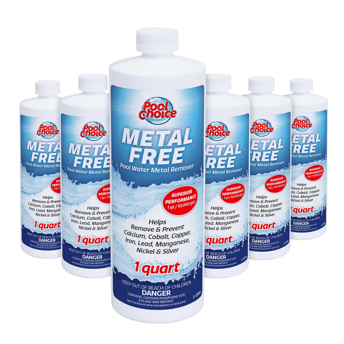1-Quart 6-Pack Pool Water Metal Remover H1010