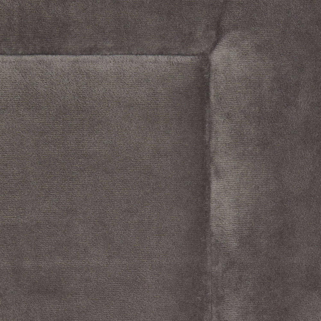 Dark Grey Velvet Dog Crate Mat and Pet Bed K868046