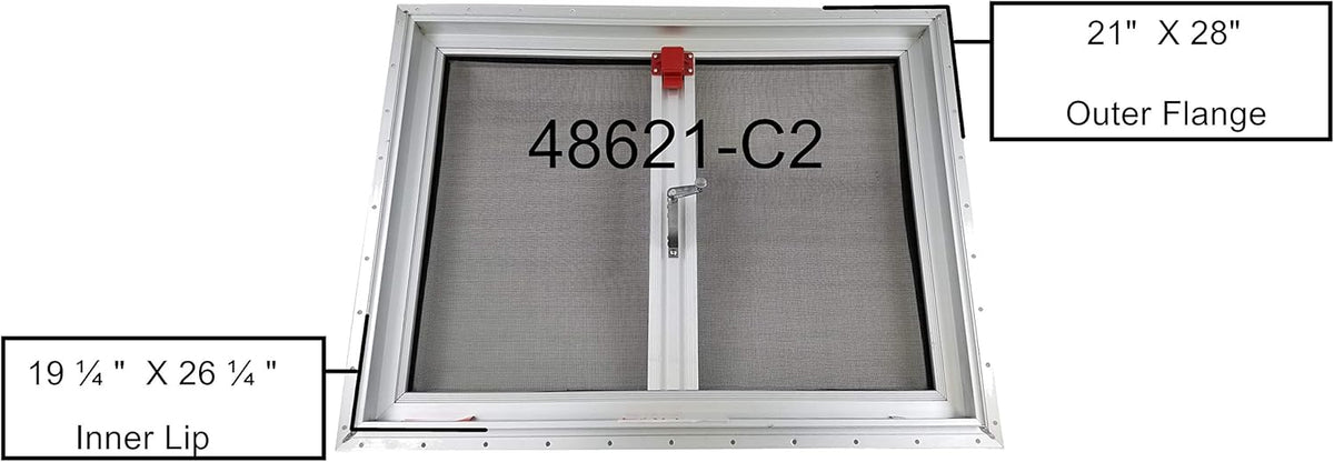 19 1/4 x 26 1/4 RV Roof Escape Hatch Cut-Out U367780