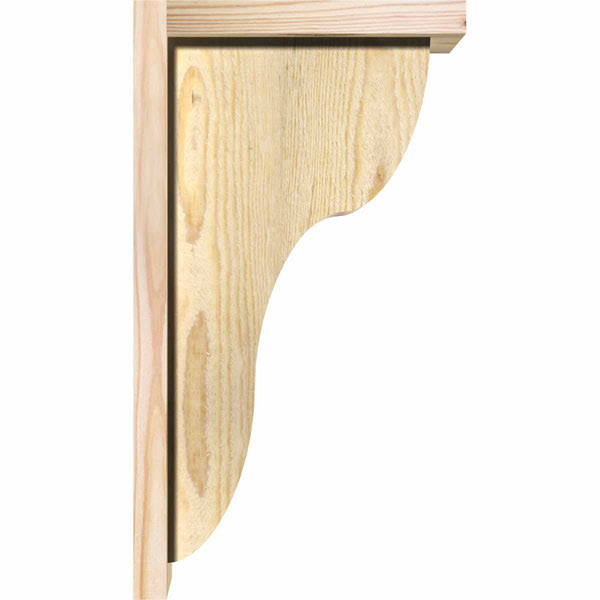 Carmel Rough Sawn Corbel with Backplate, Douglas Fir X590734