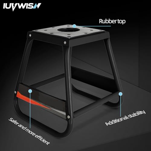 Black Detachable Anti Slip Motorcycle Stand U131415