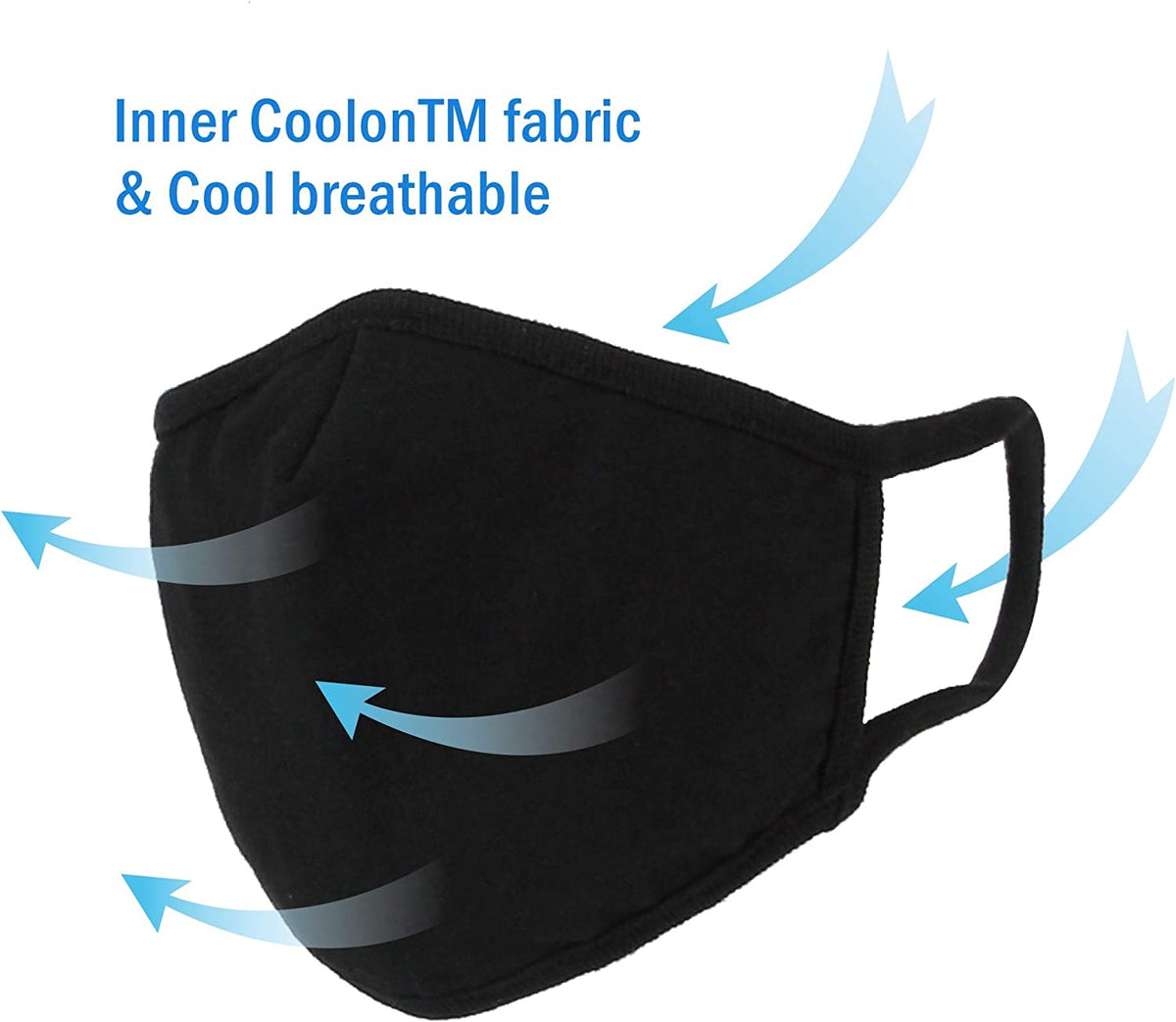 3-Ply Washable Reusable Cloth Face Mask with Nose Wire 6 Pack H70133