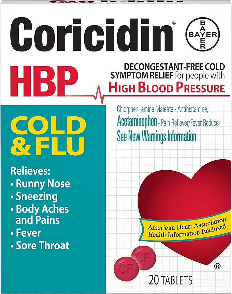 Cold & Flu Tablets 20 ea Pack of 5 W1154