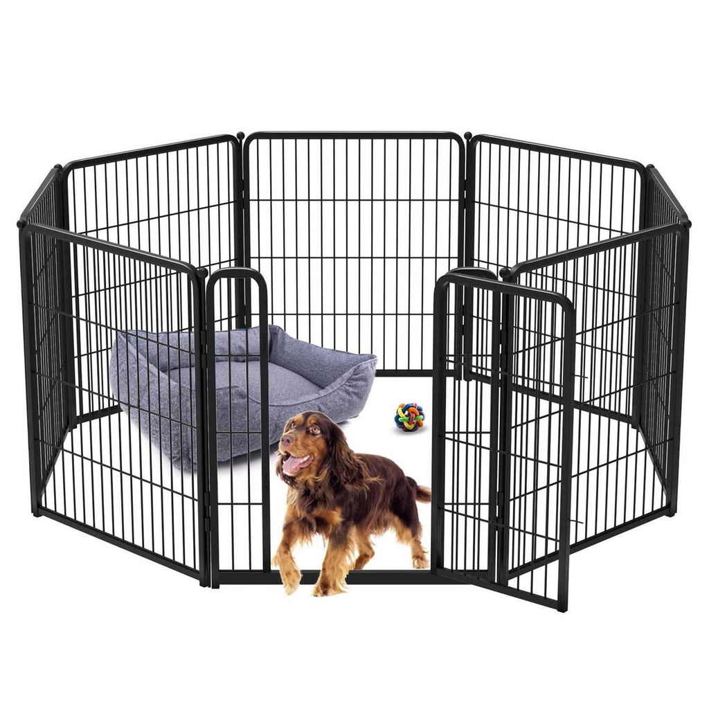 24 inch Dog Playpen with Silicone Foot Pads D32553