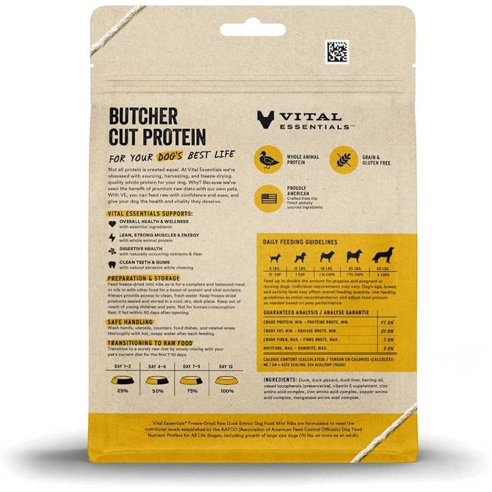 Freeze-Dried Raw Duck Dog Food W895870