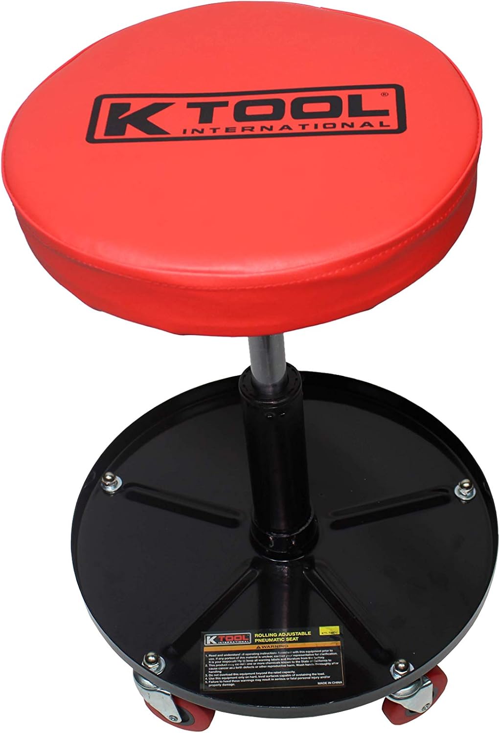 Adjustable Rolling Mechanic Seat with Pneumatic Lift, Padded Seat, Pack of 2 V39692