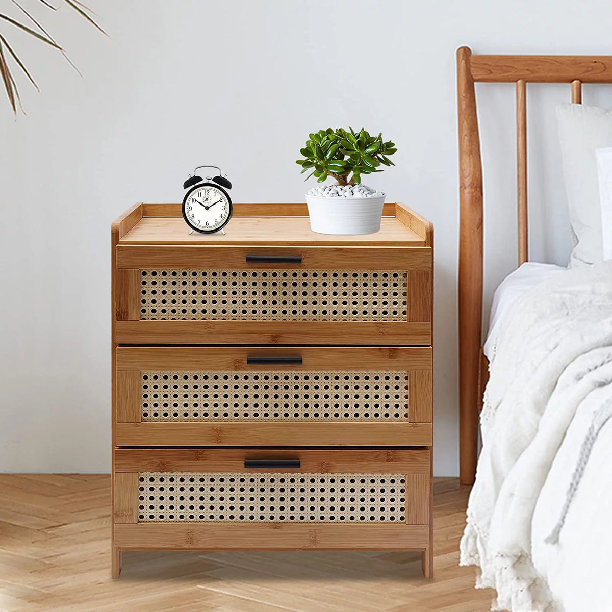 Storage Cabinet Nightstand with Drawer V414