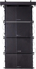 600W Line Array Speaker System with Four 10-inch Passive Speakers, Black U325209