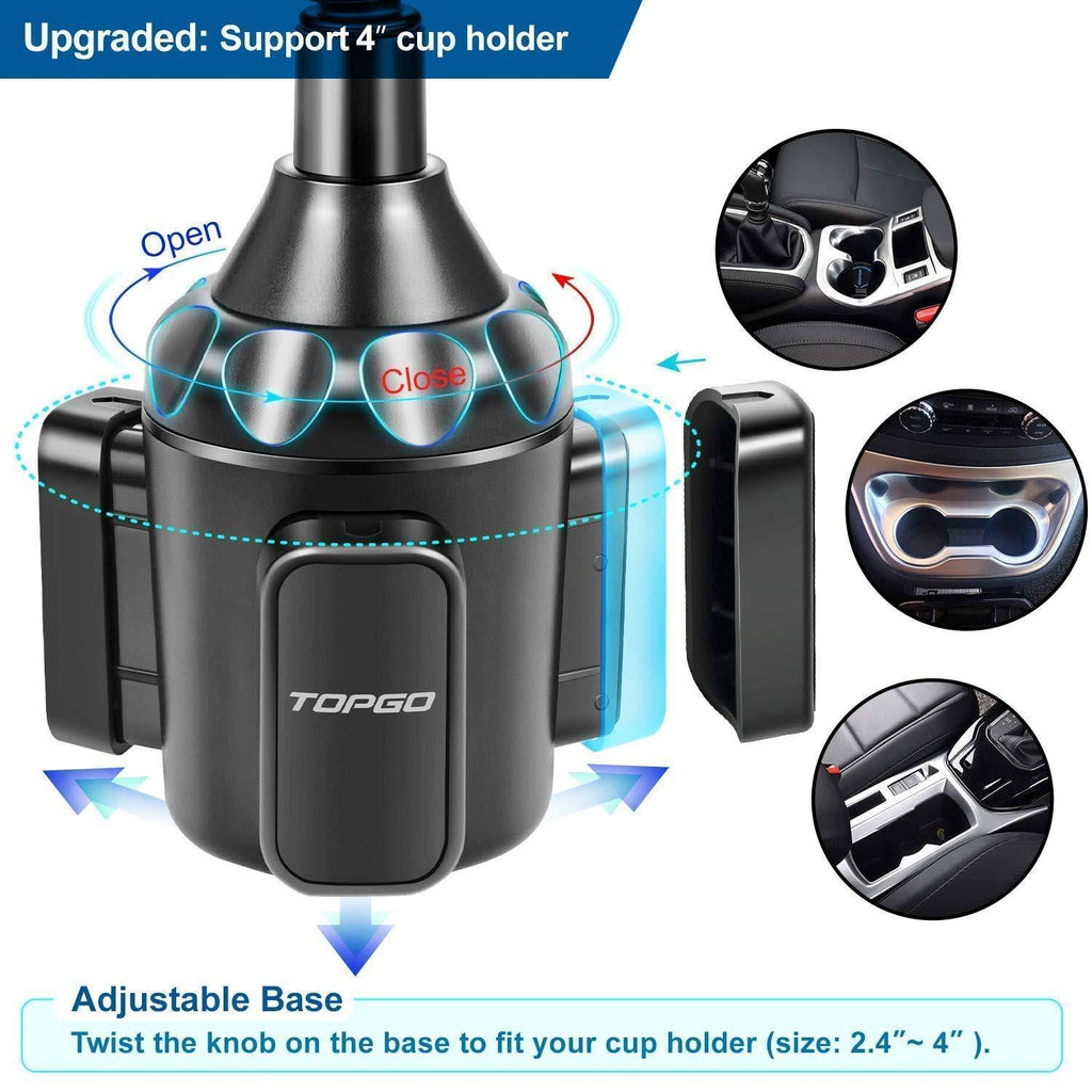 Adjustable Gooseneck Car Cup Holder Phone Mount W444