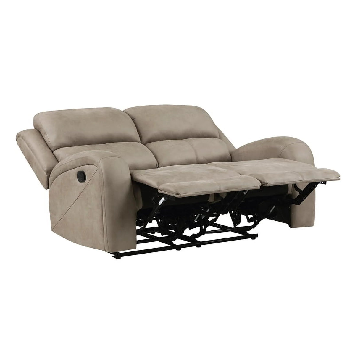 Brown 2-Piece Microfiber Reclining Sofa Set S371962