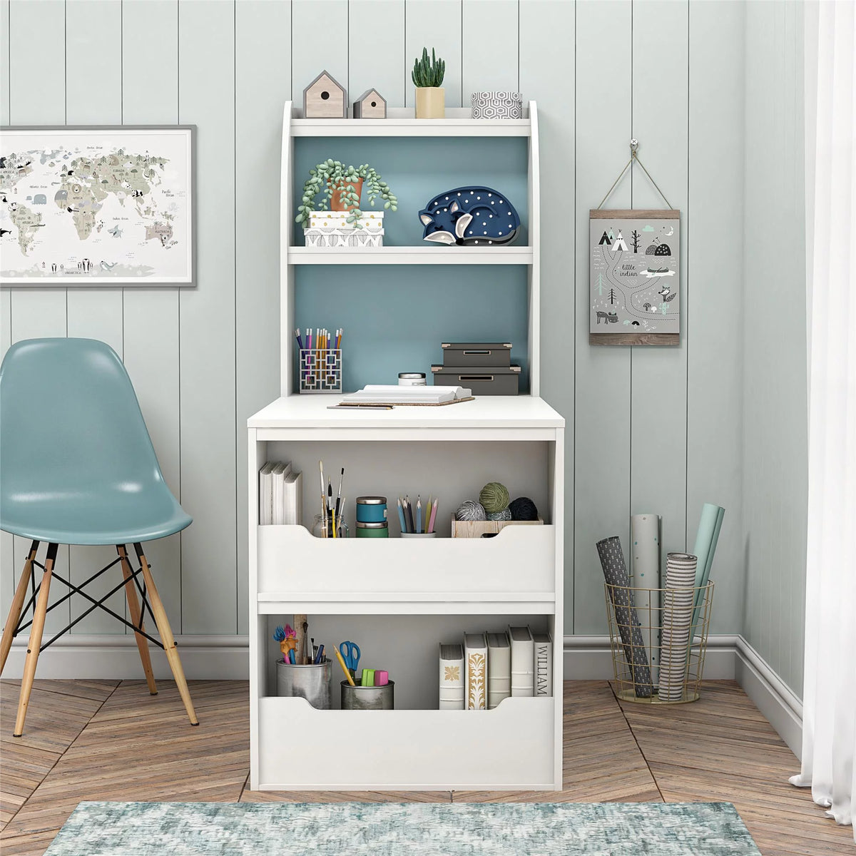 White Kids Craft Desk I1721