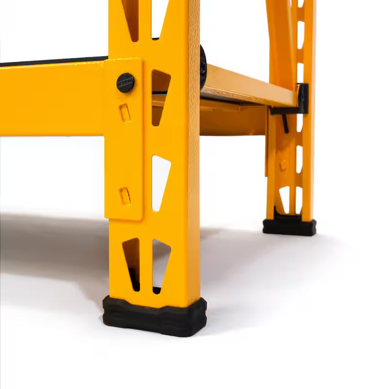 Yellow 3-Tier Steel Storage Shelving Unit F85427