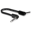 6 in Flat Guitar Patch Cable Right Angle 6-Pack T46745