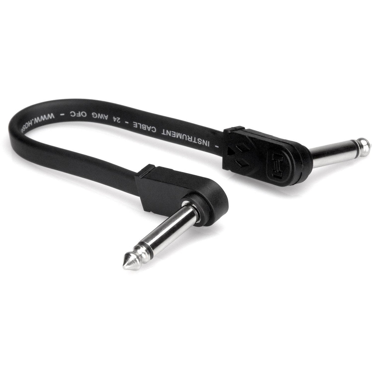 6 in Flat Guitar Patch Cable Right Angle 6-Pack T46745