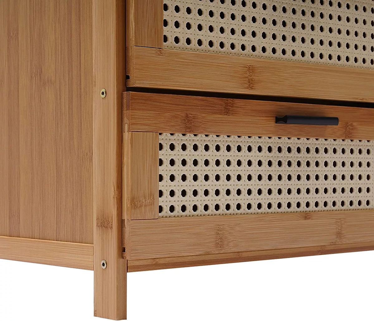 Storage Cabinet Nightstand with Drawer V414