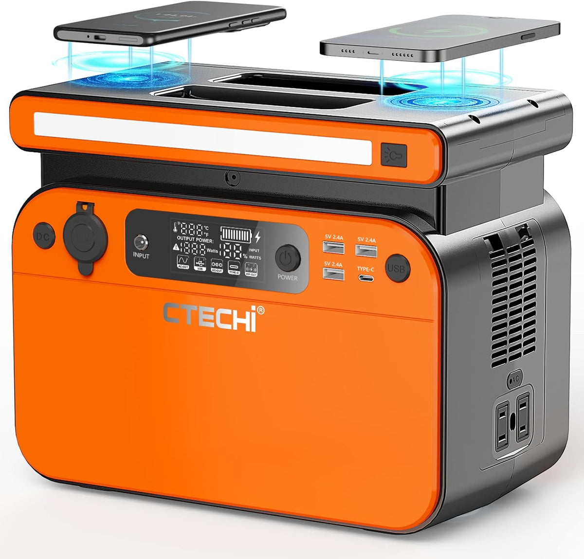 Portable Power Station 200W 240Wh LiFePO4 Battery Backup Solar Generator X4786