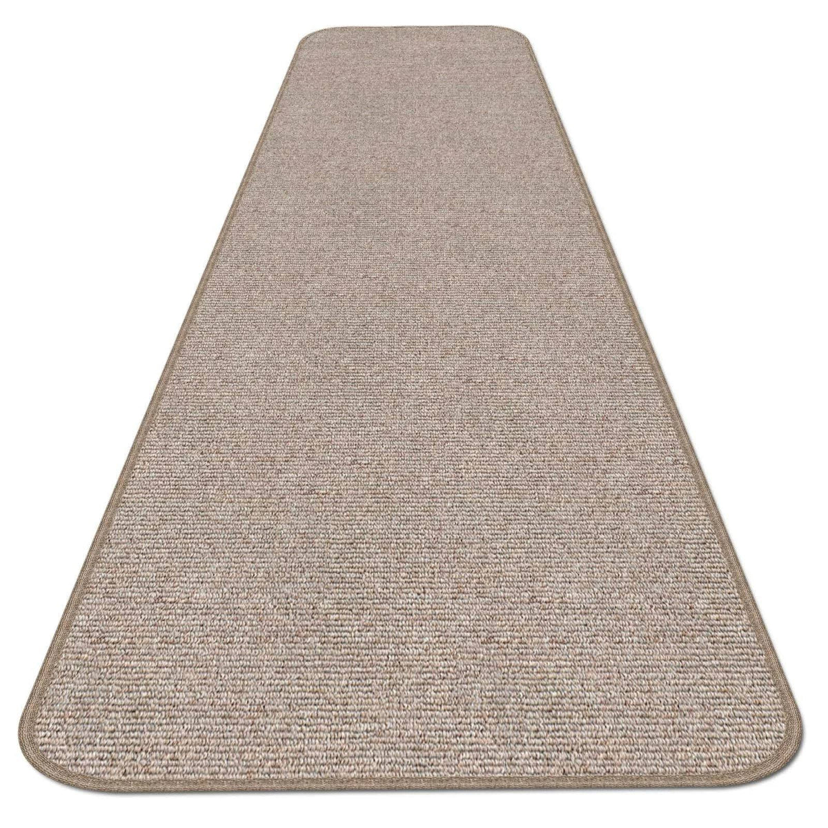 Pebble Beige 14 ft. x 27 in. Skid-Resistant Carpet Runner M779462