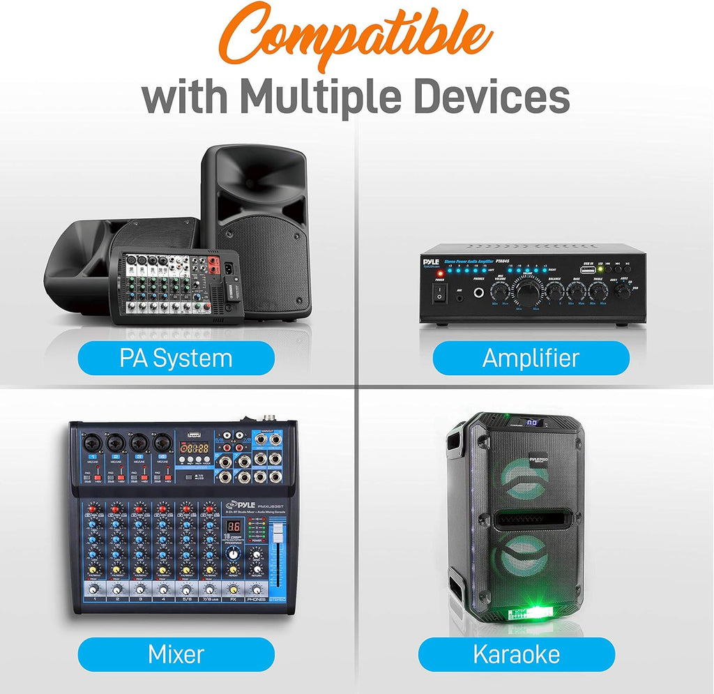 8 Channel Wireless Microphone System with 8 Handheld Microphones L136