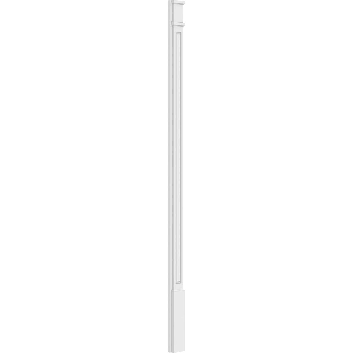 5x22W x 102x22H x 2x22P Raised Panel PVC Pilaster with Standard Capital and Base (Pair) Y370214