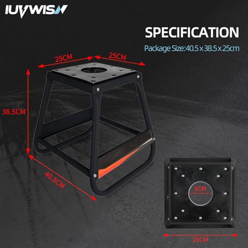 Black Detachable Anti Slip Motorcycle Stand U131415