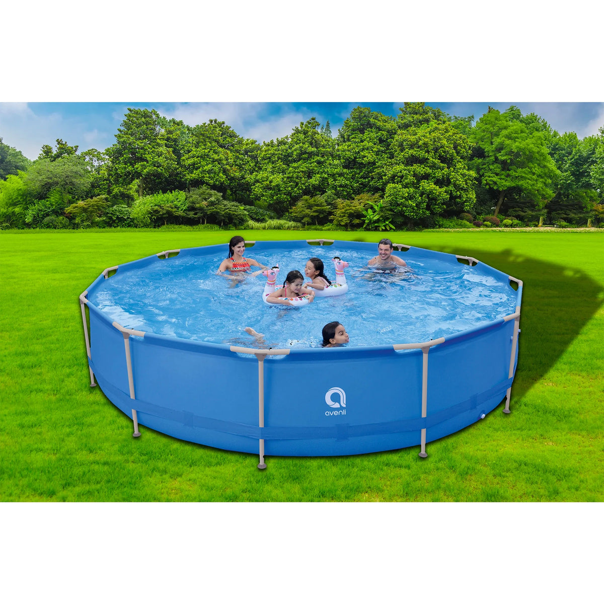 15 Foot x 36 Inch Steel Frame Above Ground Swimming Pool C311