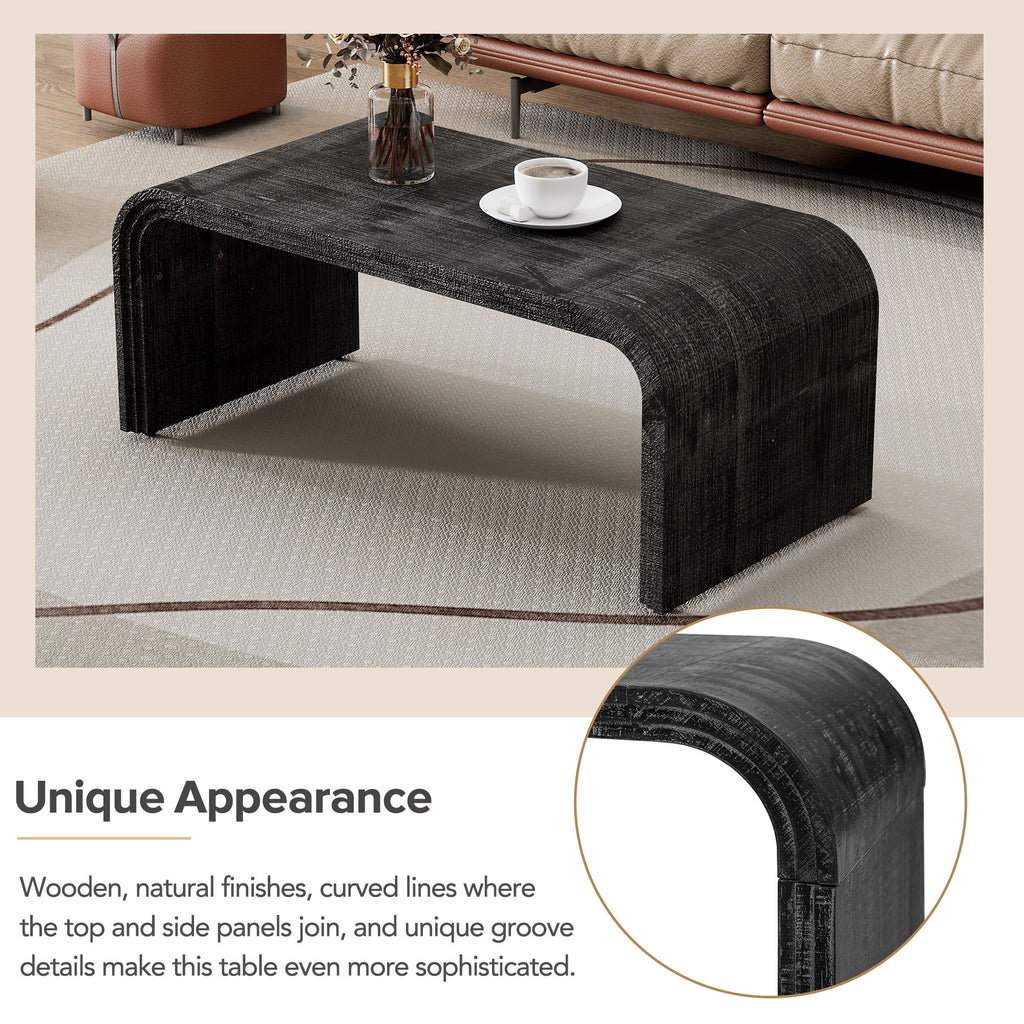Antique Black Coffee Table O1251