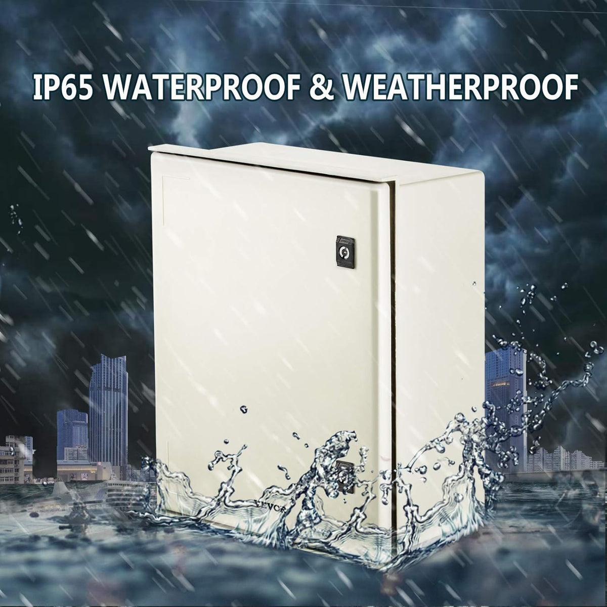 20 x 16 x 8 Inches Wall Mounted Waterproof Electrical Enclosure with Mounting Plate F184339