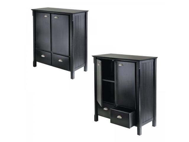 Black Cabinet with Drawers P687