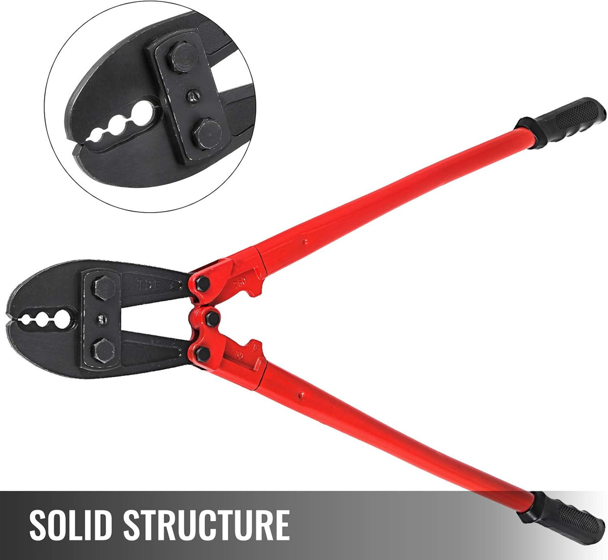 Hand Swager Crimper 30 Inch Swaging Tool for 5/32" 1/4" 5/16" Wire Rope Y16316