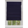 Midnight Blue Blackout Cordless Roman Shade Cotton D550033