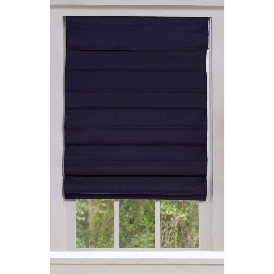 Midnight Blue Blackout Cordless Roman Shade Cotton D550033