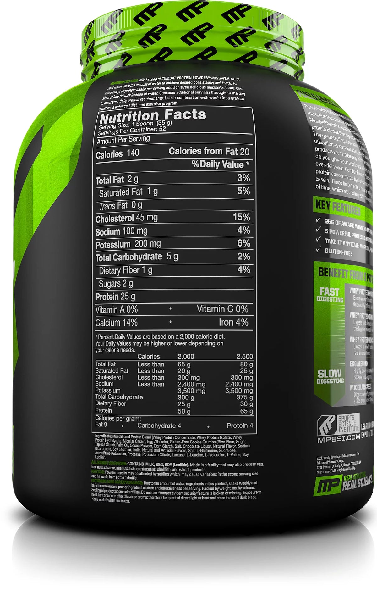 Cookies & Cream Protein Powder, 25g Protein, 4 Lb W822668
