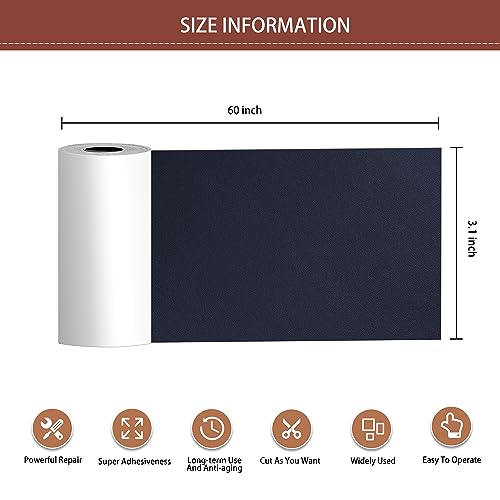 Self Adhesive Leather Repair Patch, 30 in x 16 in Large Leather Patches I644