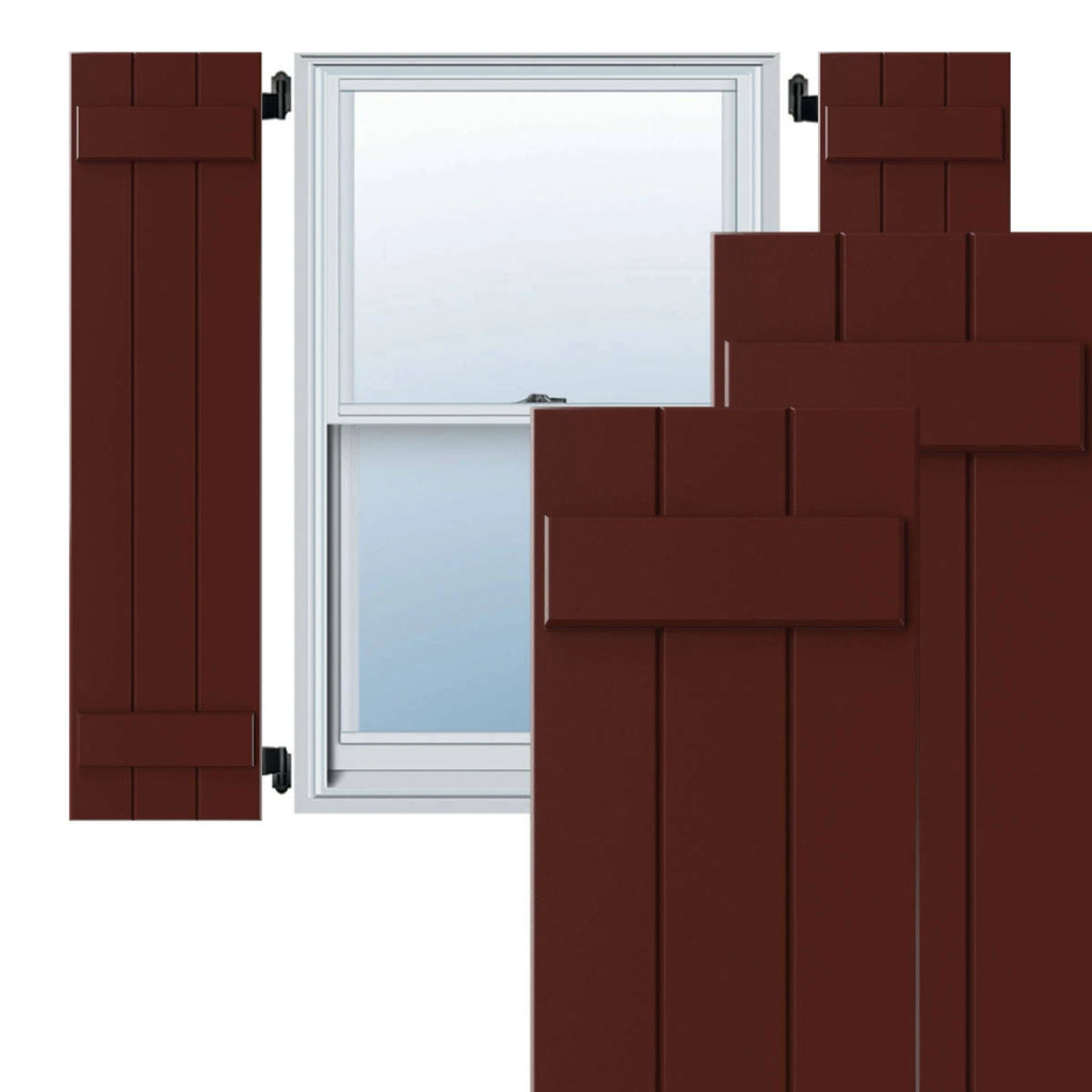 Composite Board-n-Batten Shutters (Per Pair) D4459